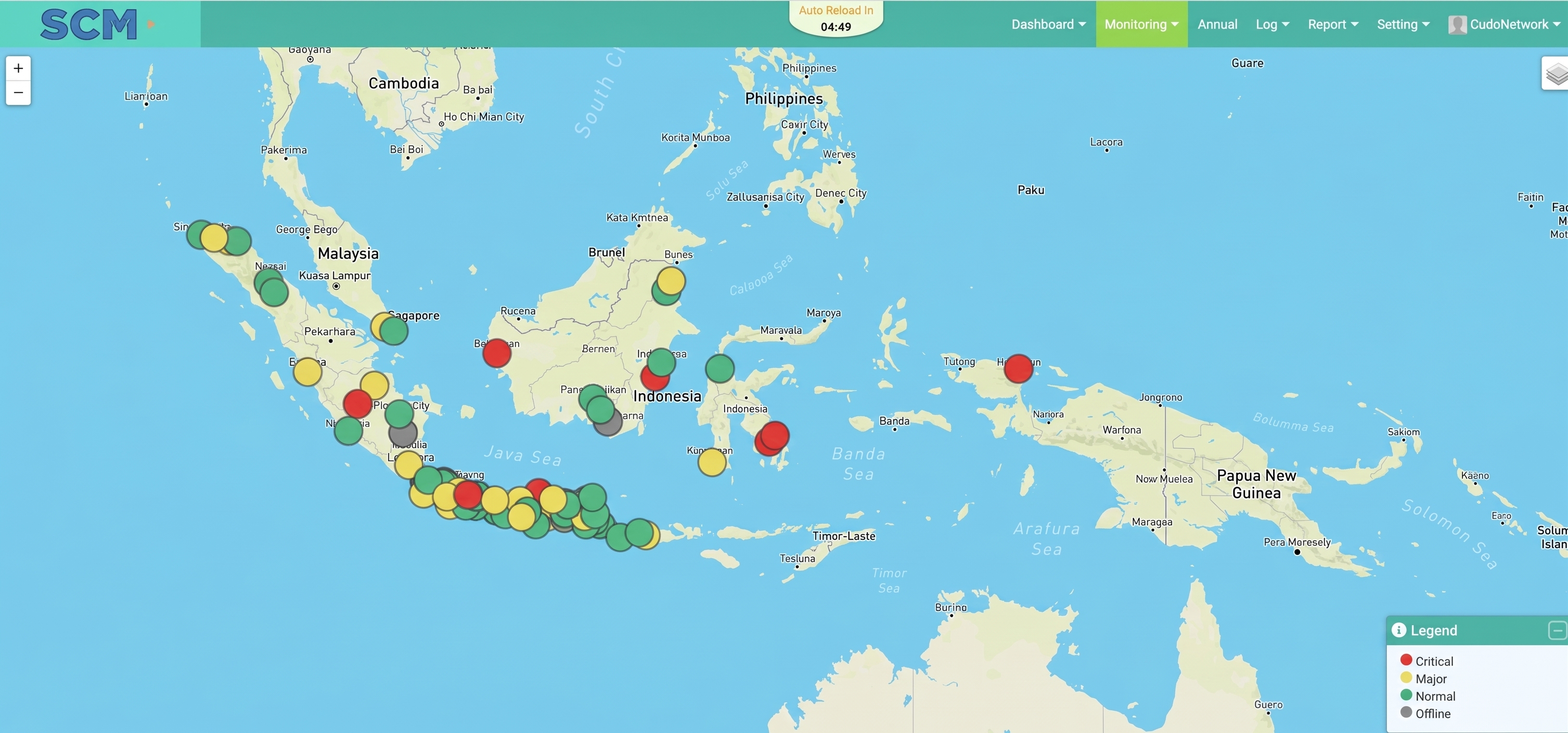 Map and geographic dashboard