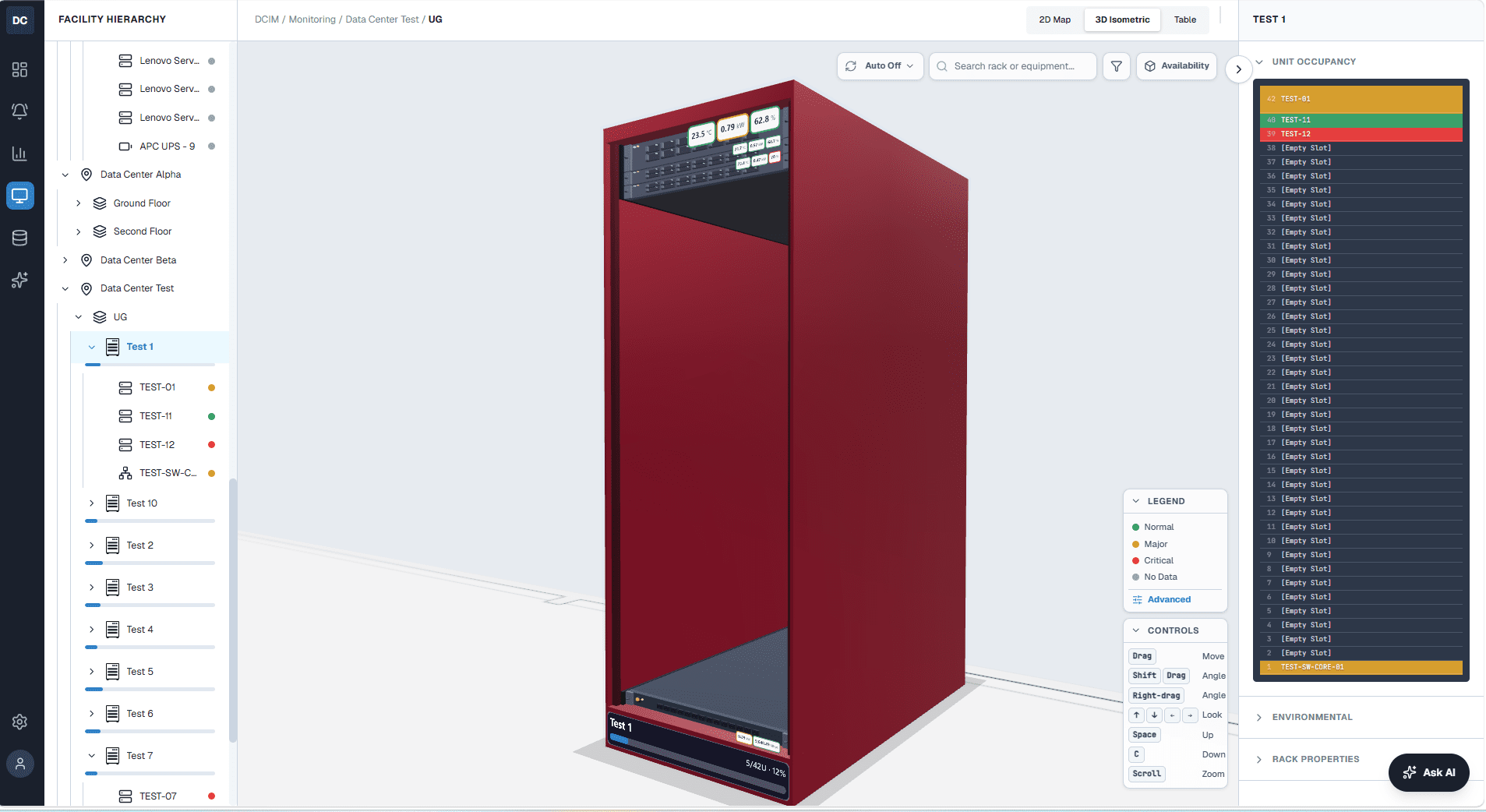 Rack Status Monitoring