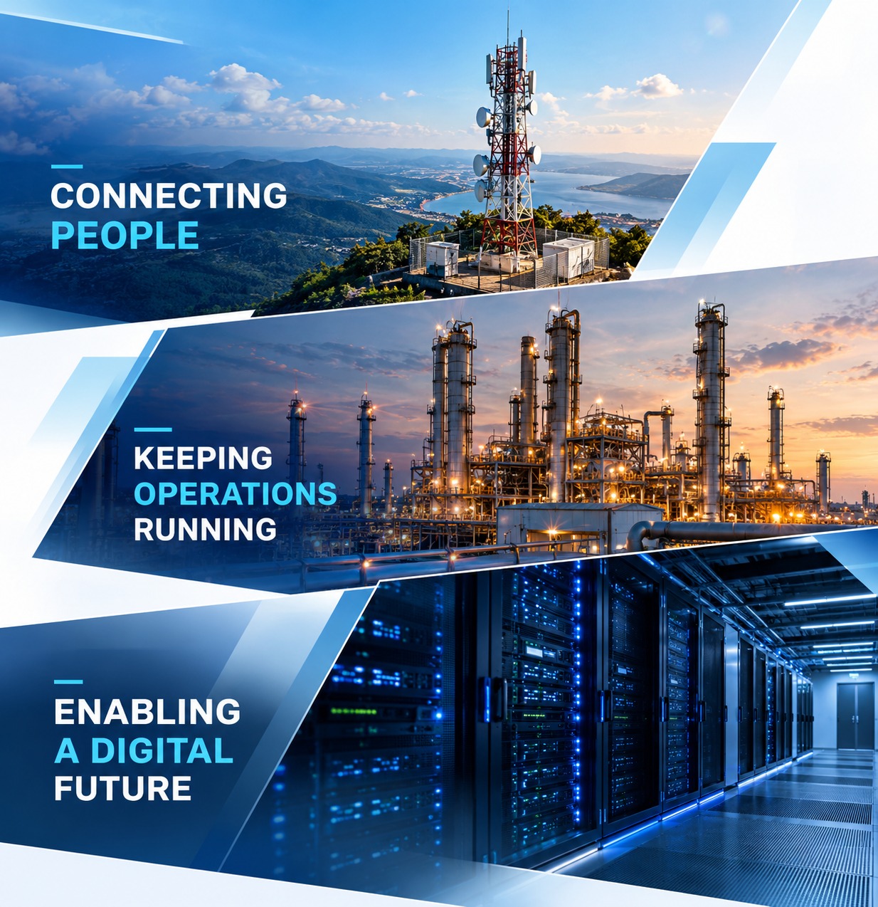 Connecting people, keeping operations running, and enabling a digital future